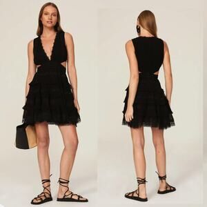 ROCOCO SAND Black Lace Dress - Size M
